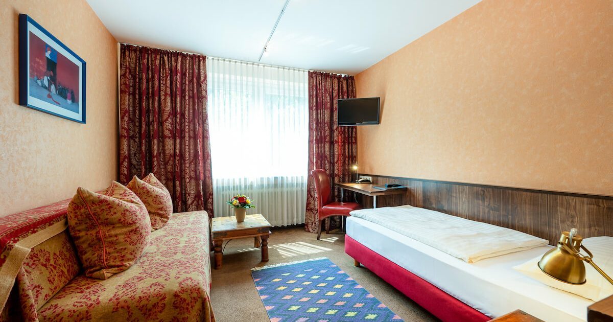 Einzelzimmer in Düsseldorf Oberkassel | Hotel Arosa